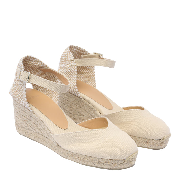 Castaner Sandals White Fabric/rubber Sole