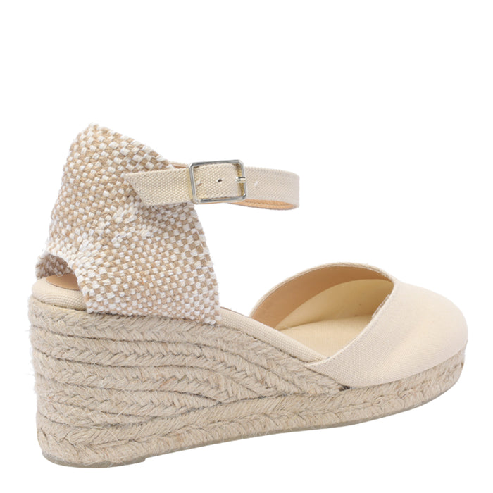 Castaner Sandals White Fabric/rubber Sole
