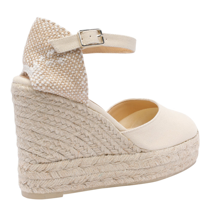Castaner Sandals White Fabric/rubber Sole