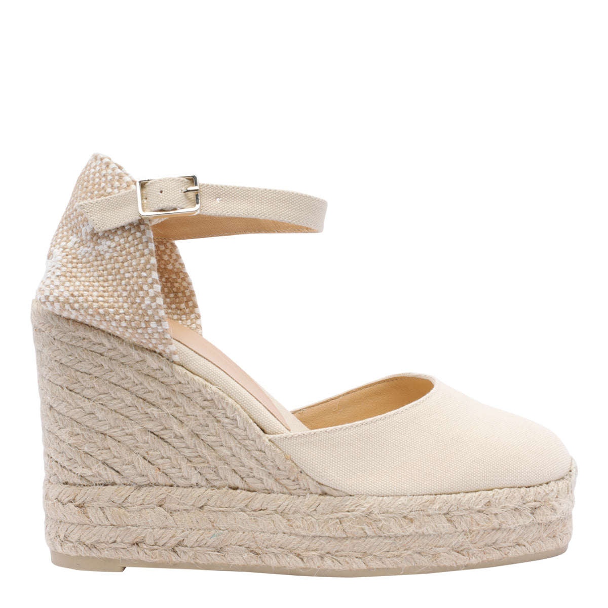 Castaner Sandals White Fabric/rubber Sole