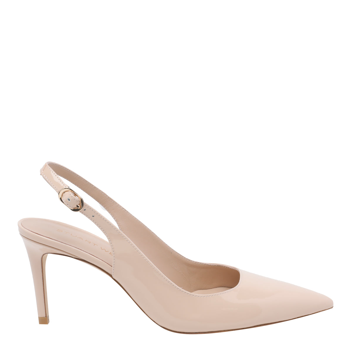 Stuart Weitzman With Heel Pink Patent Leather/leather Sole