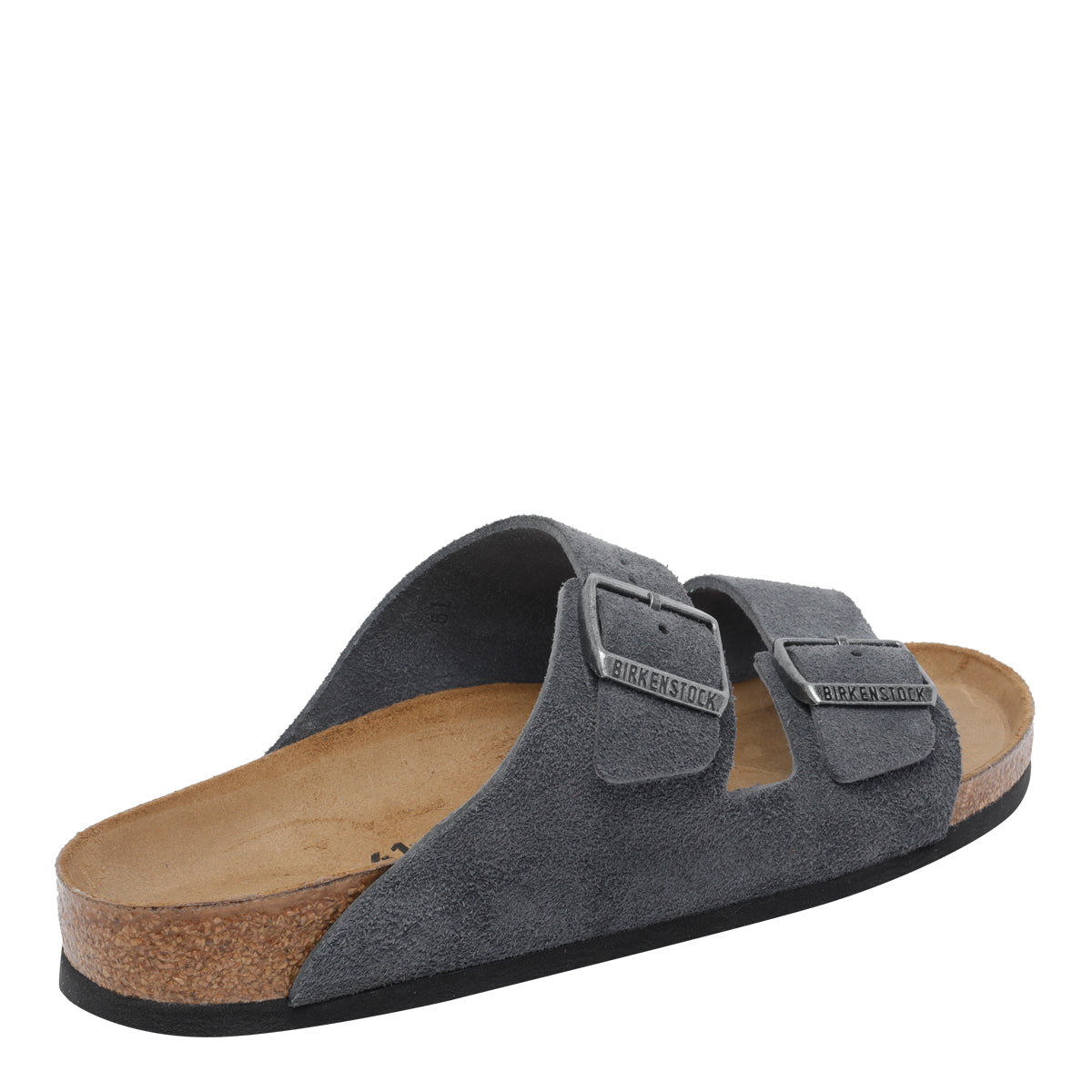 Birkenstock Sandals Grey Suede Leather/rubber Sole