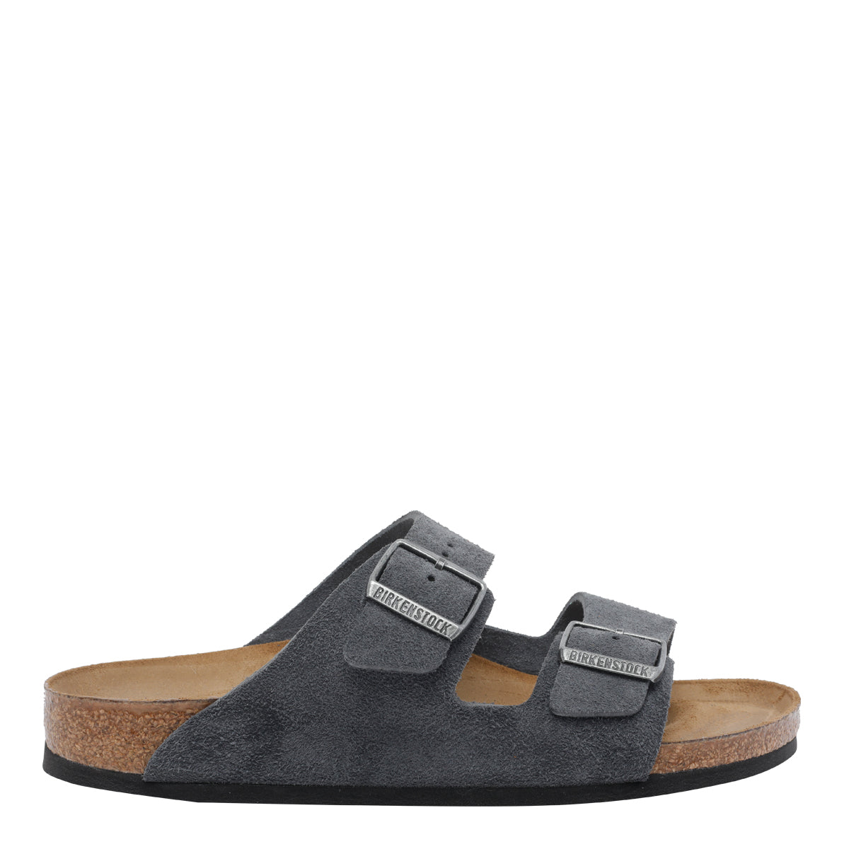 Birkenstock Sandals Grey Suede Leather/rubber Sole