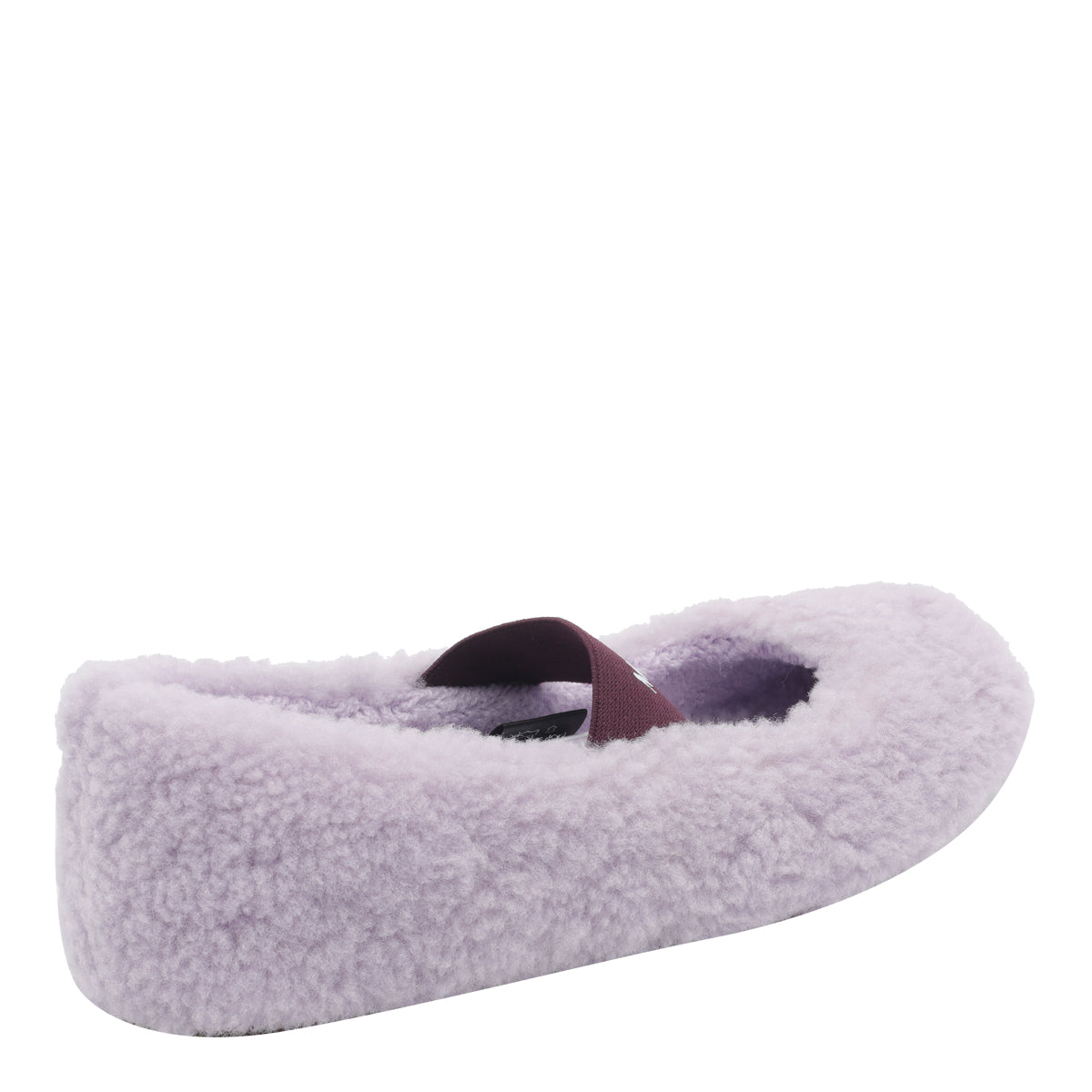Moon Boot Flat shoes Purple Real Fur/rubber Sole