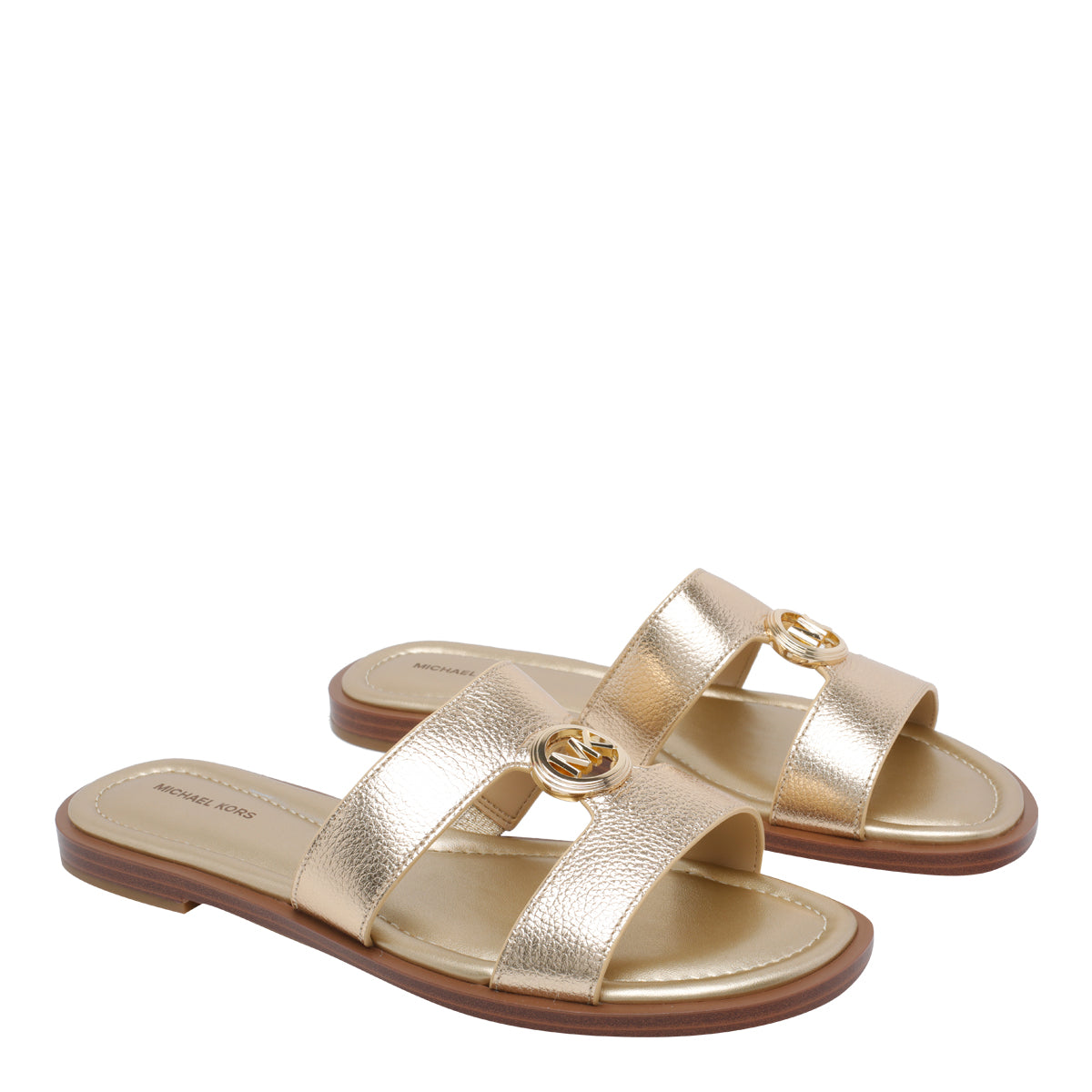 Michael Kors Sandals Golden Calf Leather/rubber Sole