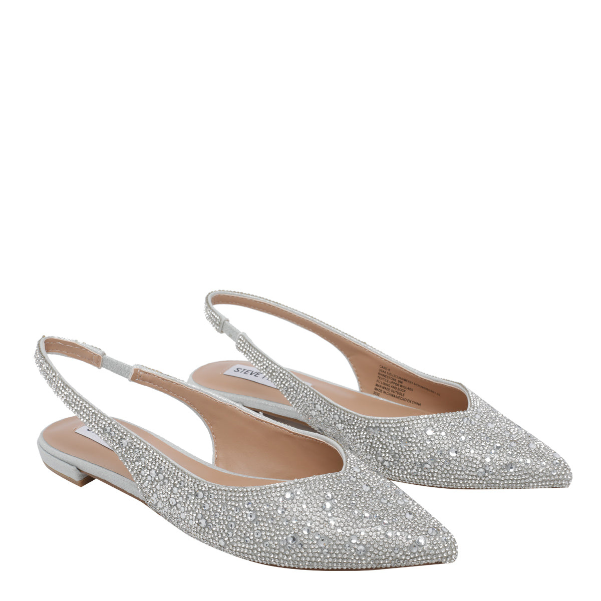 Steve Madden Flat shoes Silver Fabric Glass/rubber Sole