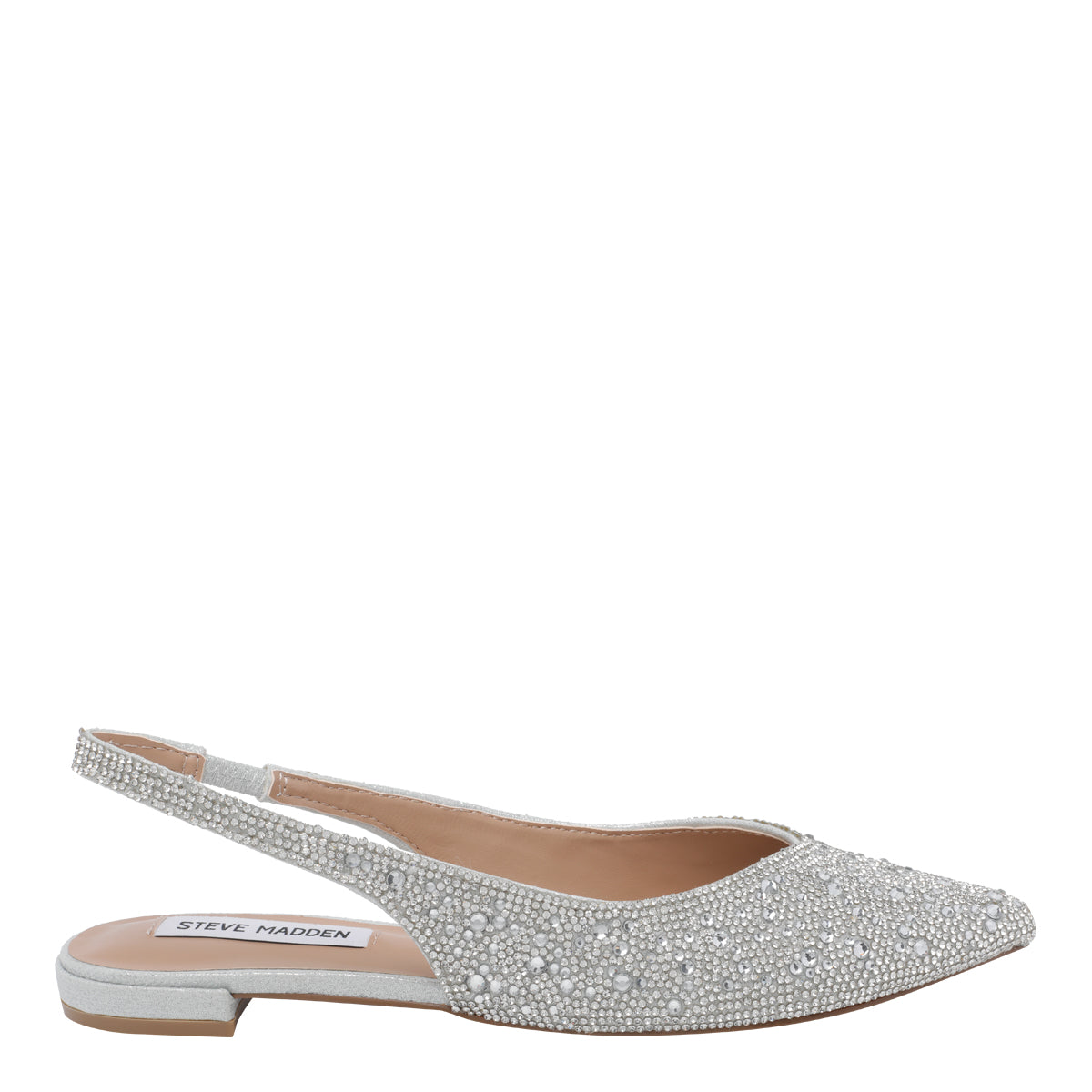 Steve Madden Flat shoes Silver Fabric Glass/rubber Sole