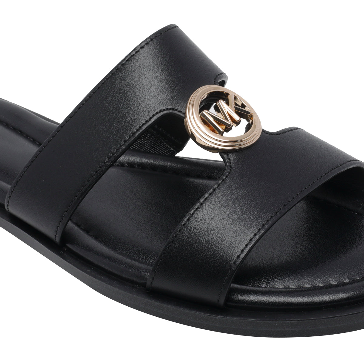 Michael Kors Sandals Black Calf Leather/rubber Sole