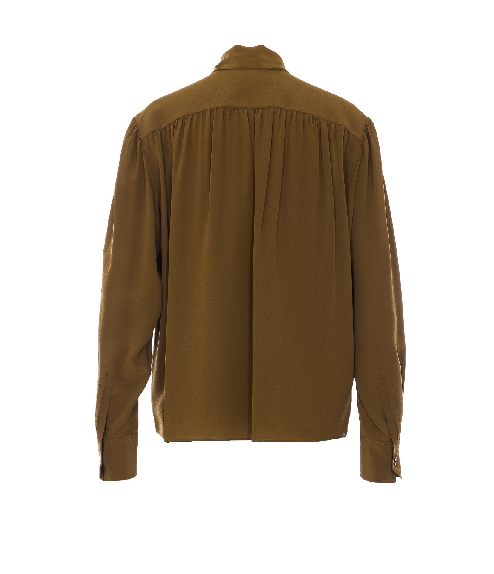 Saint Laurent Shirts Green Silk