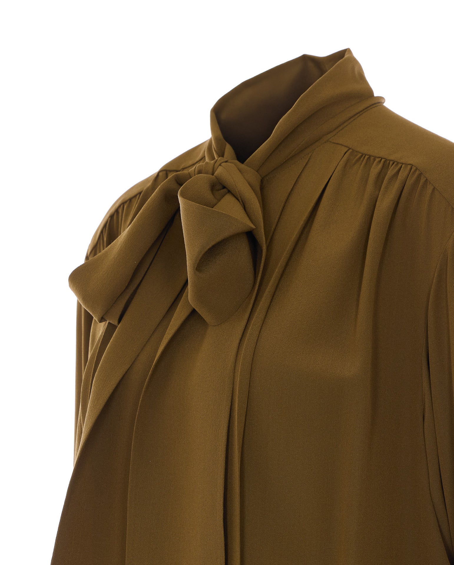 Saint Laurent Shirts Green Silk