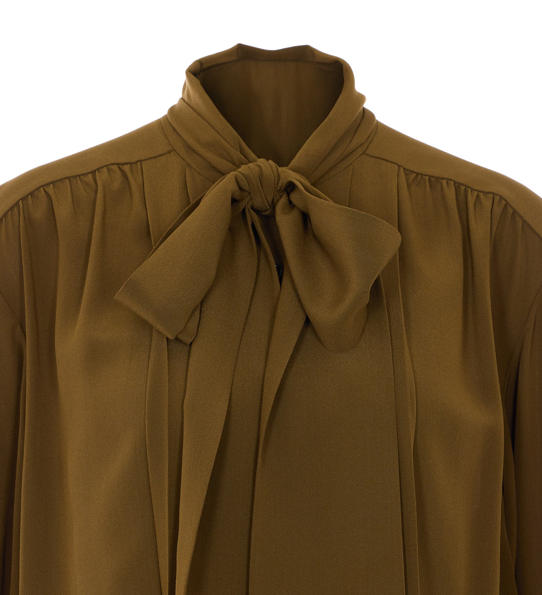 Saint Laurent Shirts Green Silk