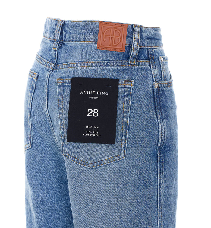 ANINE BING Jeans Blue Cotton