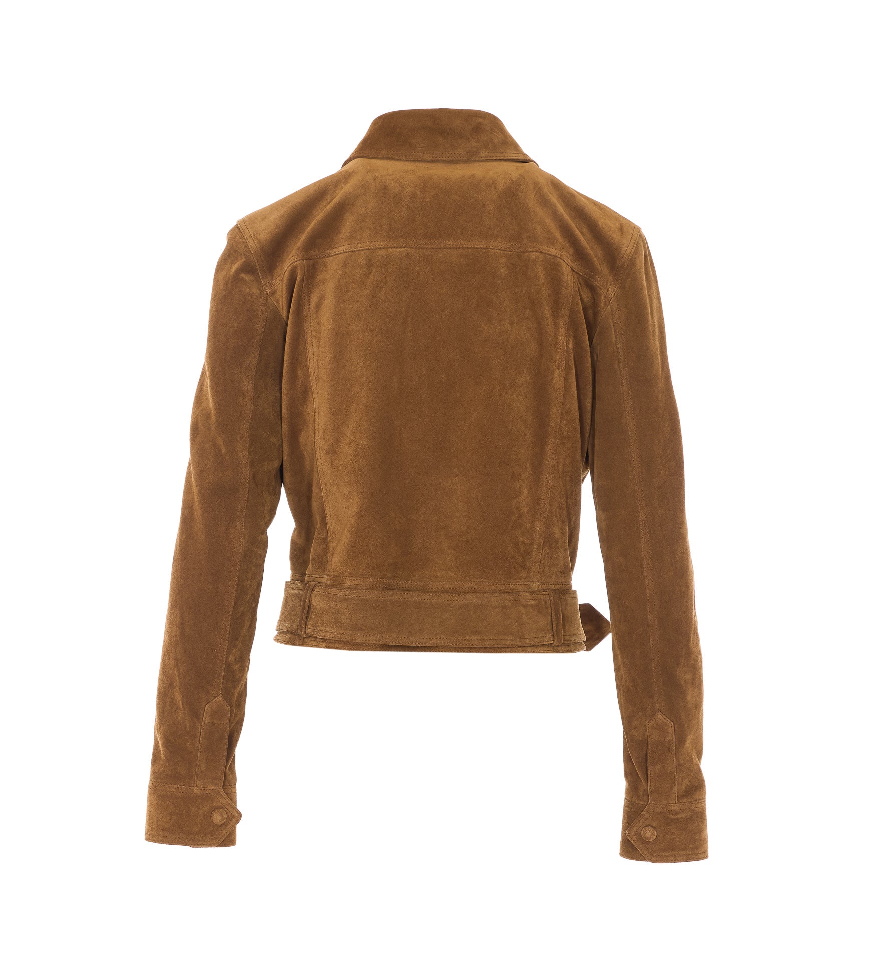 Saint Laurent Jackets Brown Calfskin