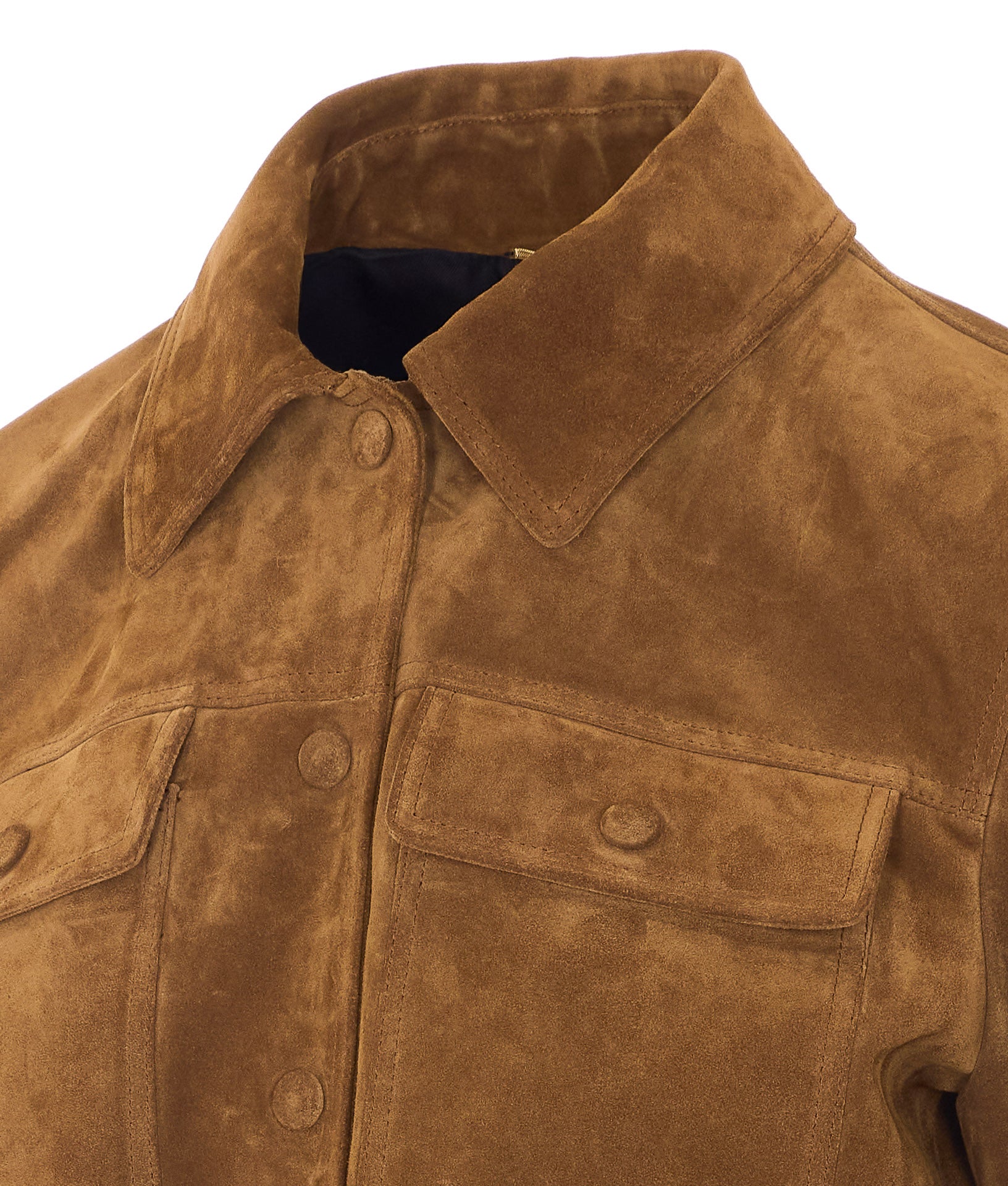 Saint Laurent Jackets Brown Calfskin