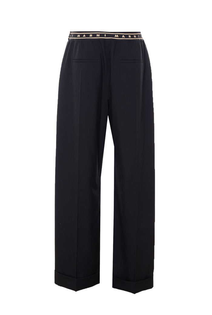Marni Trousers Black Virgin Wool