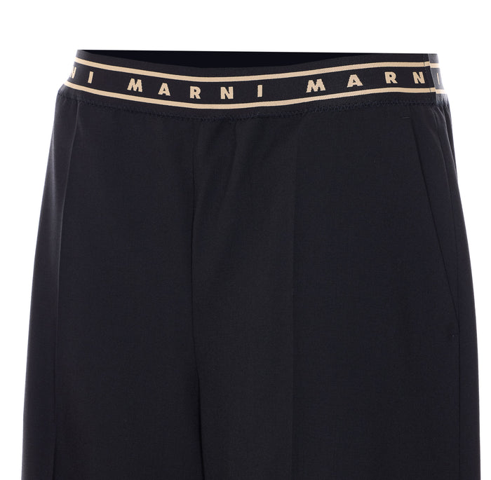 Marni Trousers Black Virgin Wool