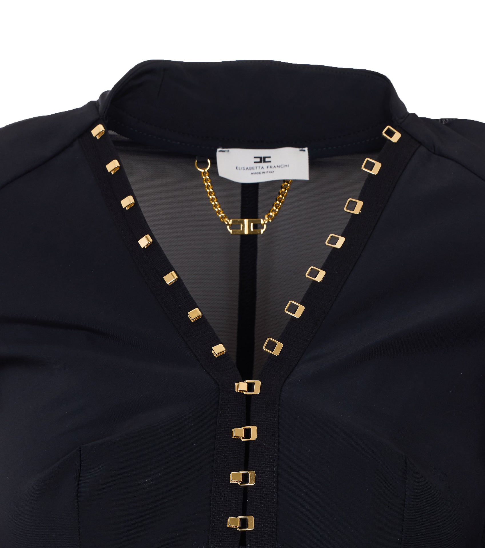 Elisabetta Franchi Jackets Black Polyamide