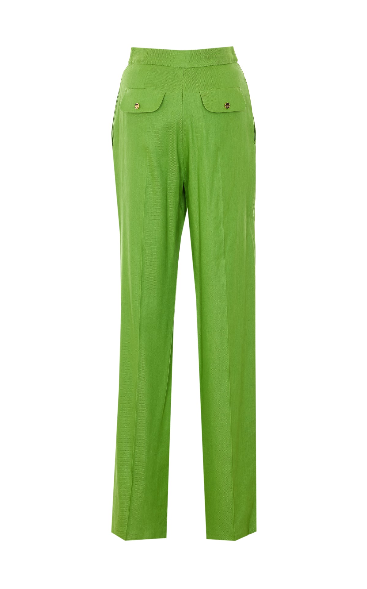 Elisabetta Franchi Trousers Green Linen