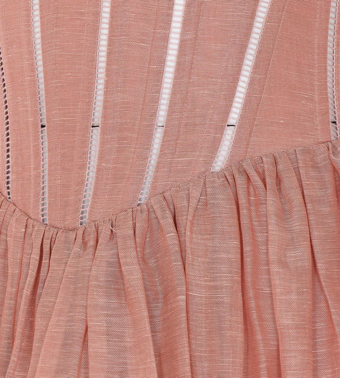 Zimmermann Dresses Pink Linen