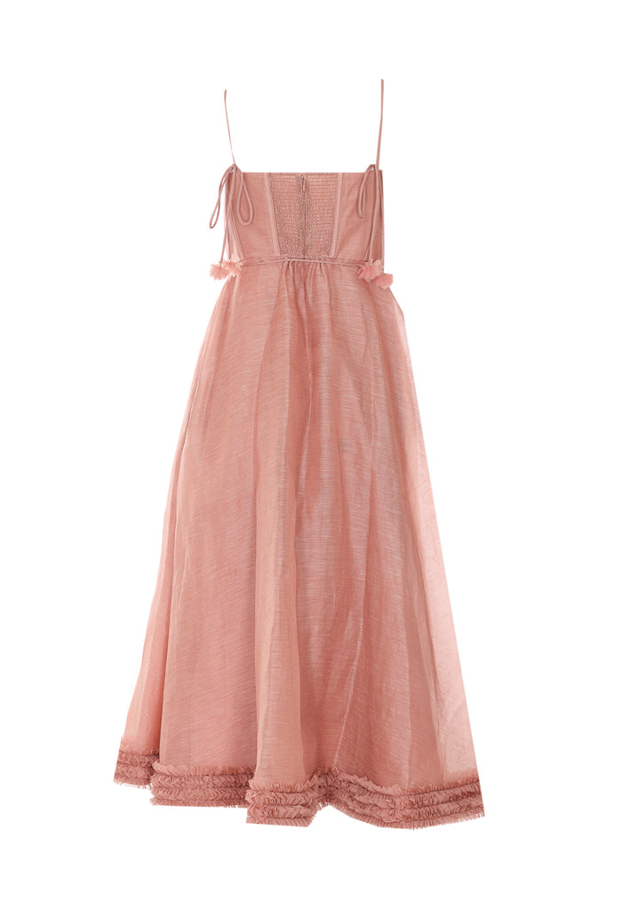 Zimmermann Dresses Pink Linen