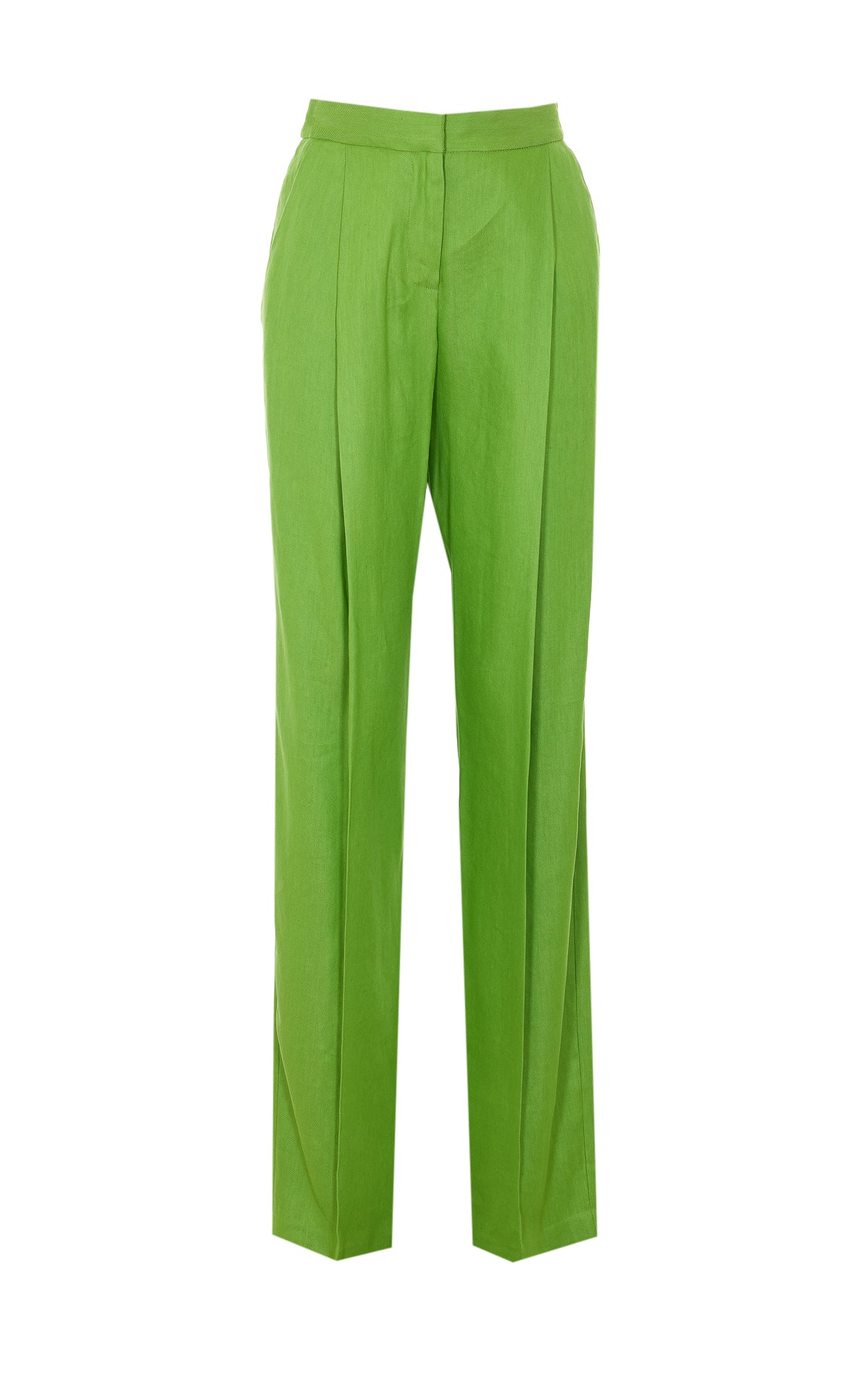 Elisabetta Franchi Trousers Green Linen