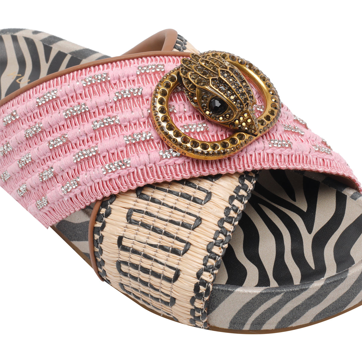 Kurt Geiger Sandals Pink Fabric/rubber Sole