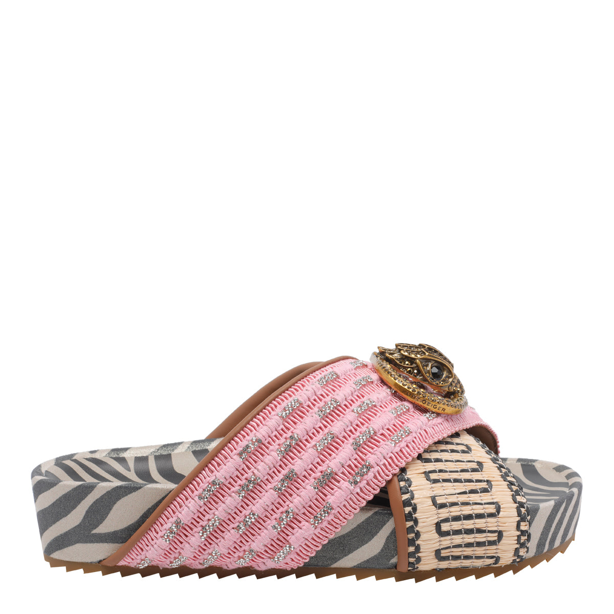 Kurt Geiger Sandals Pink Fabric/rubber Sole