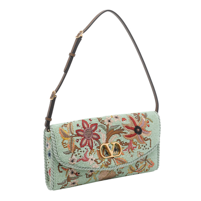 Valentino Garavani Bags Green Fabric Brass