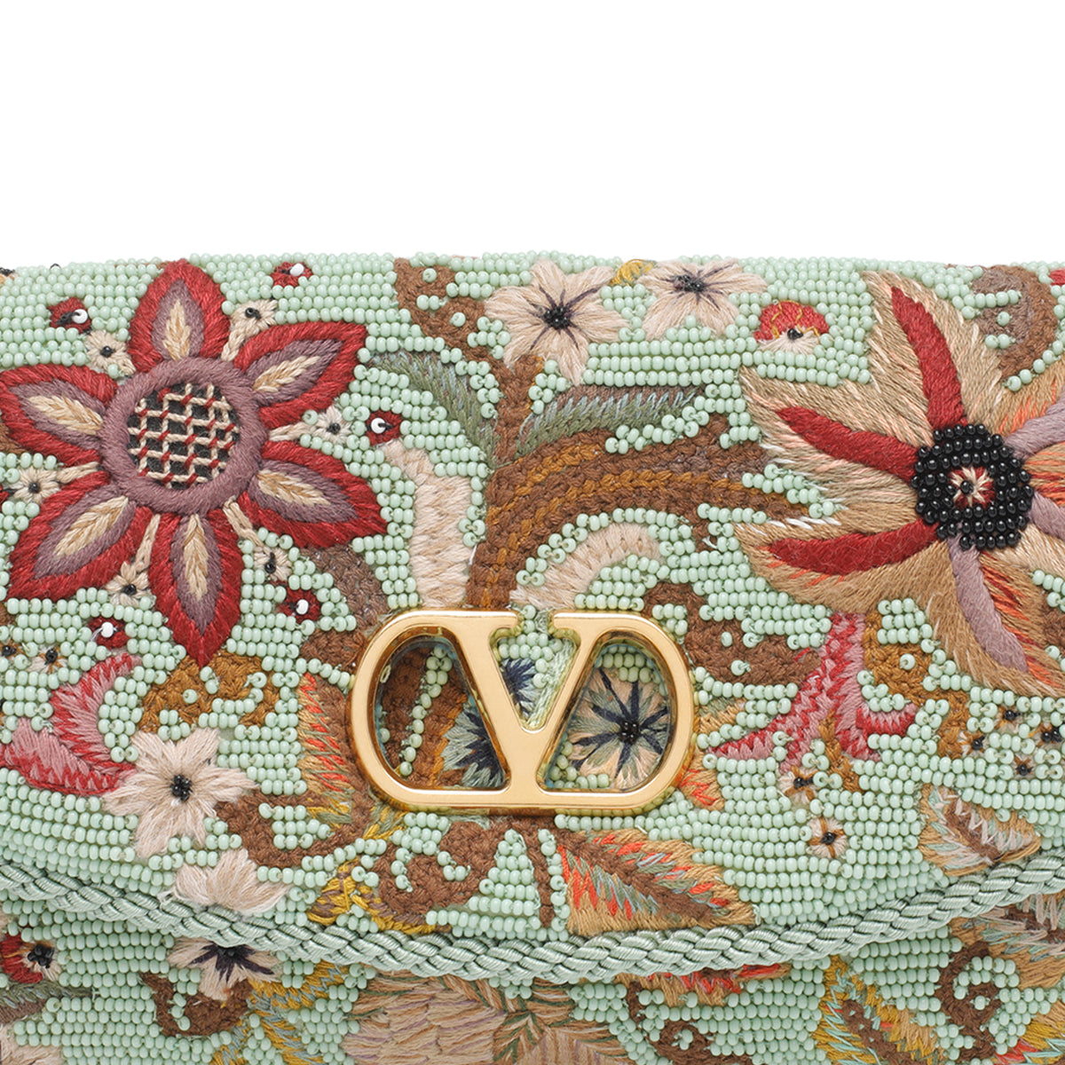 Valentino Garavani Bags Green Fabric Brass
