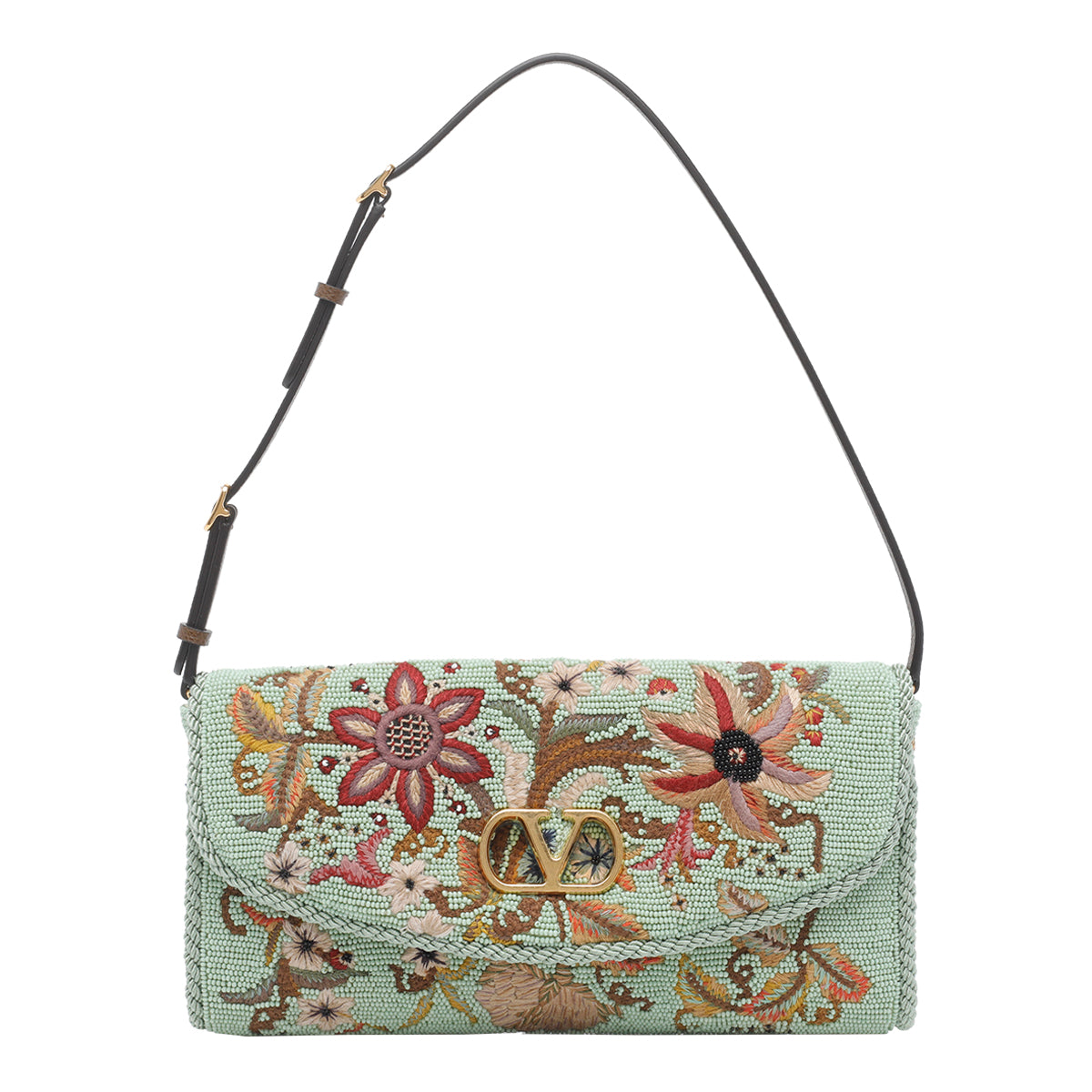 Valentino Garavani Bags Green Fabric Brass