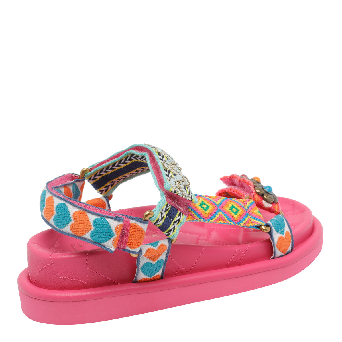 Kurt Geiger Sandals Fuchsia Fabric/rubber Sole