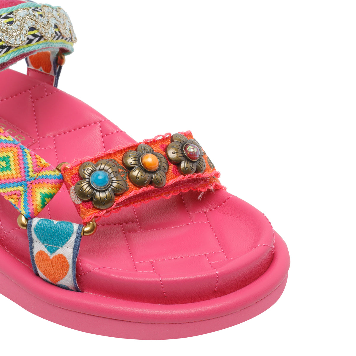 Kurt Geiger Sandals Fuchsia Fabric/rubber Sole