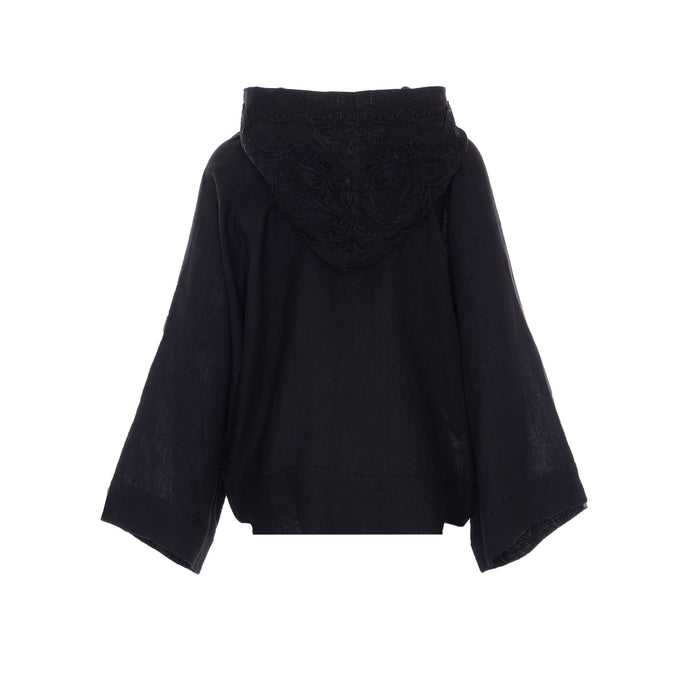 MAURIZIO Jackets Black Linen
