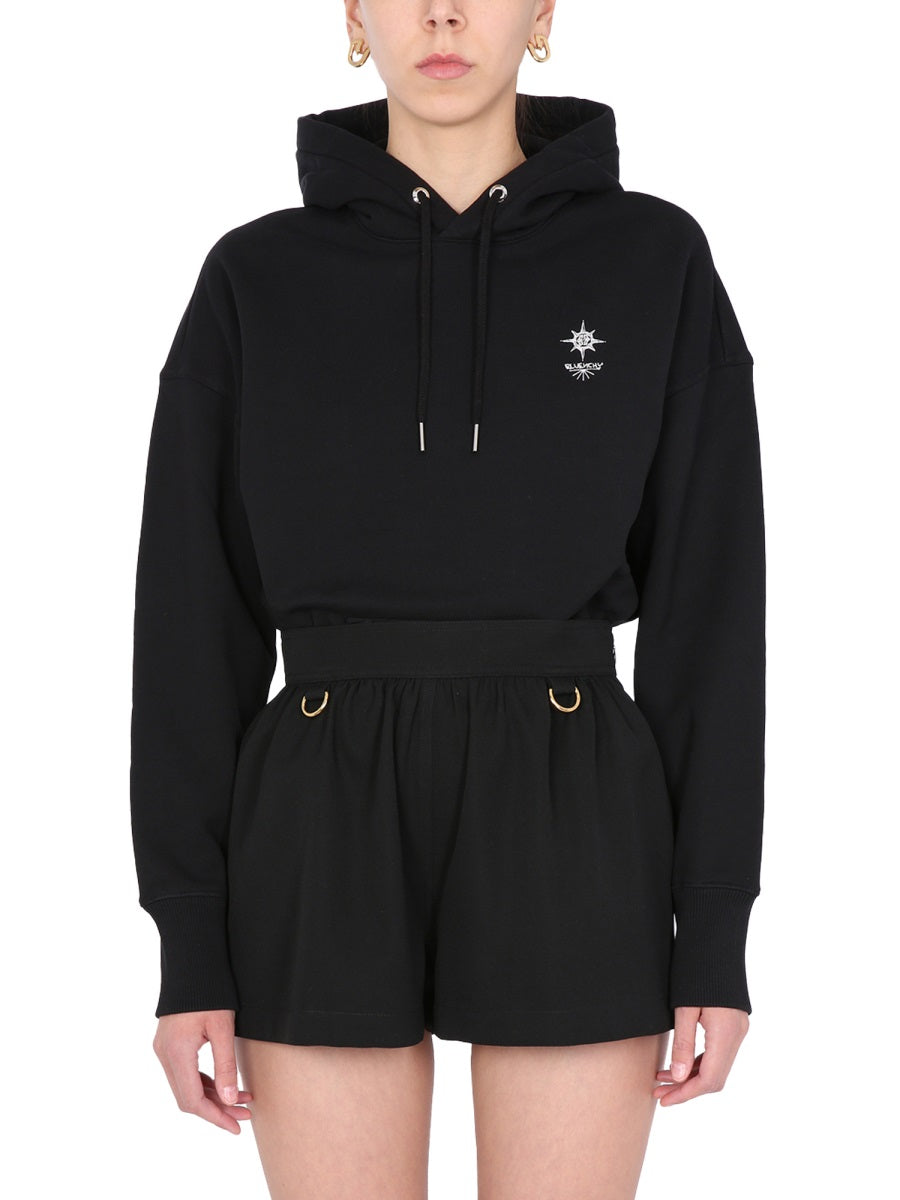 Oversize Fit Sweatshirt Black Cotton Sweatshirts