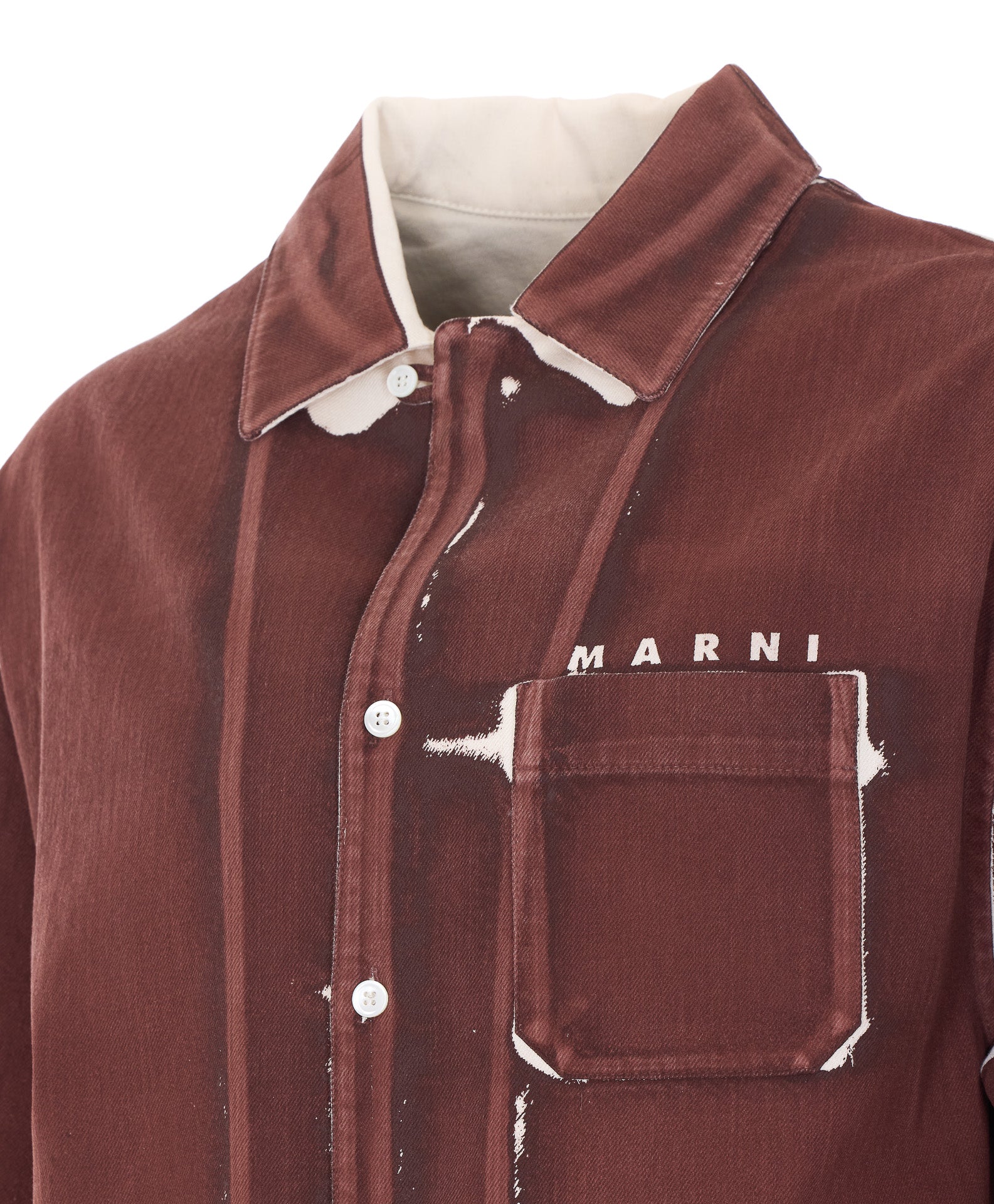 Marni Shirts Brown Cotton