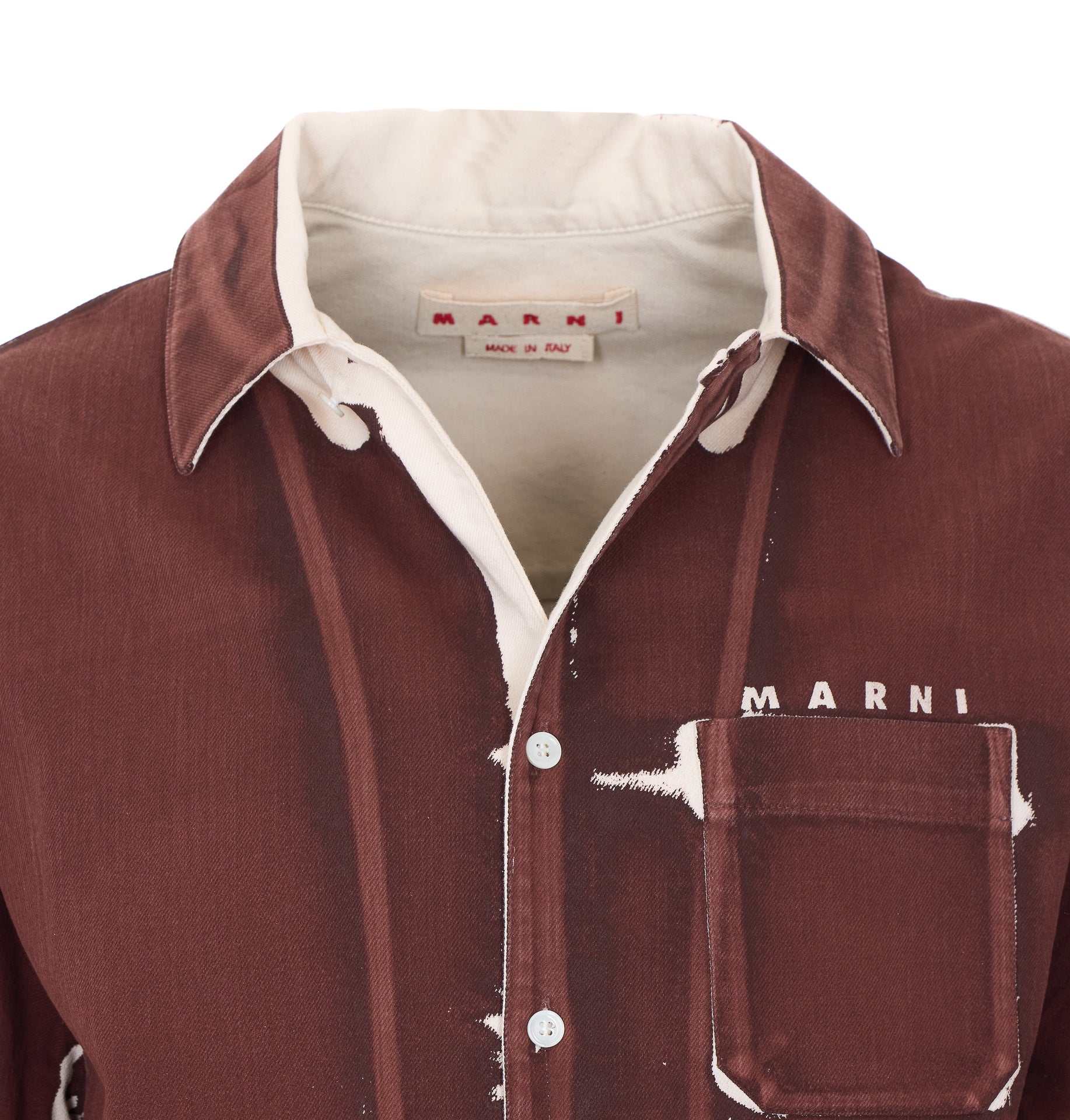 Marni Shirts Brown Cotton