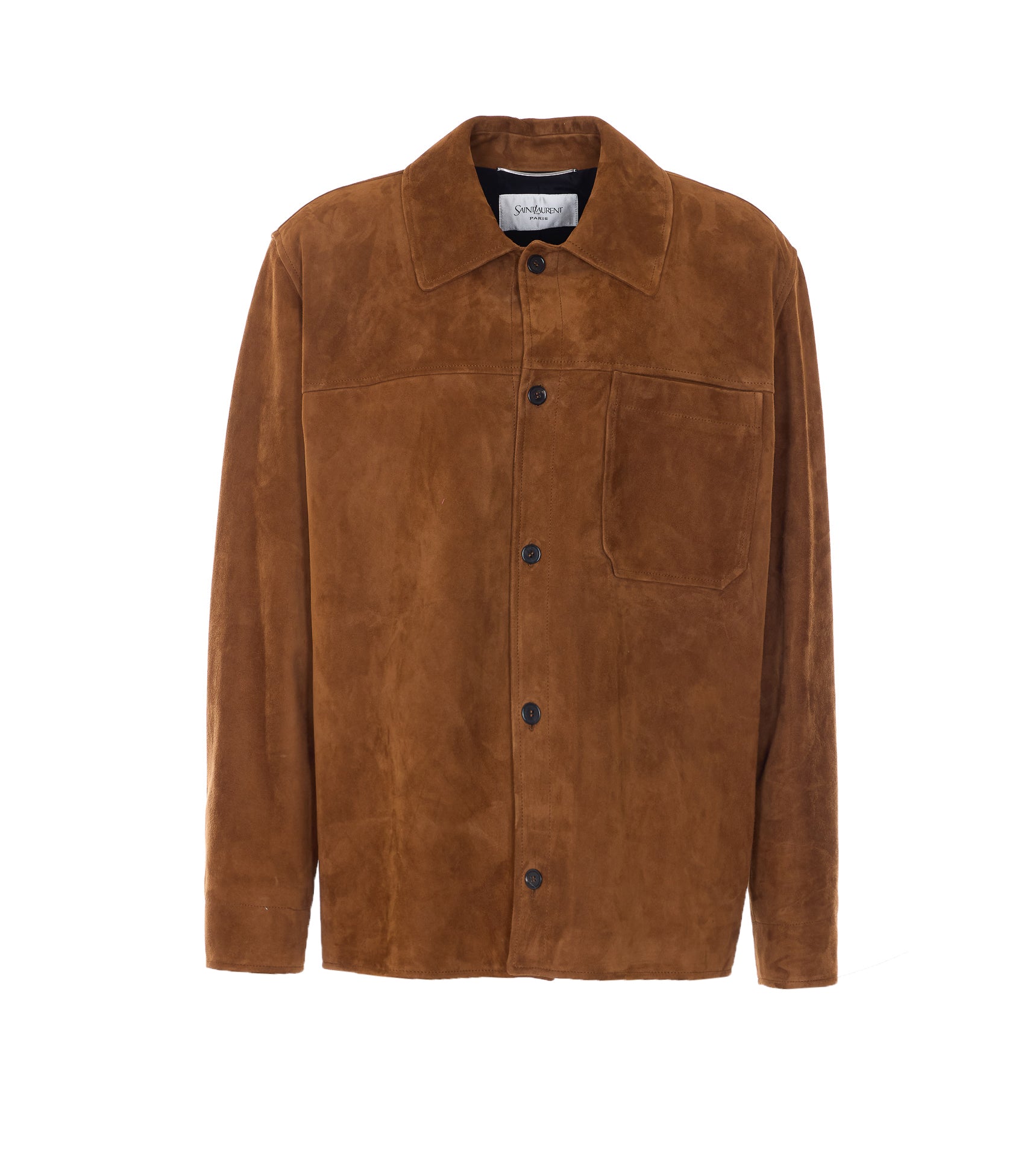Saint Laurent Jackets Brown Lambskin