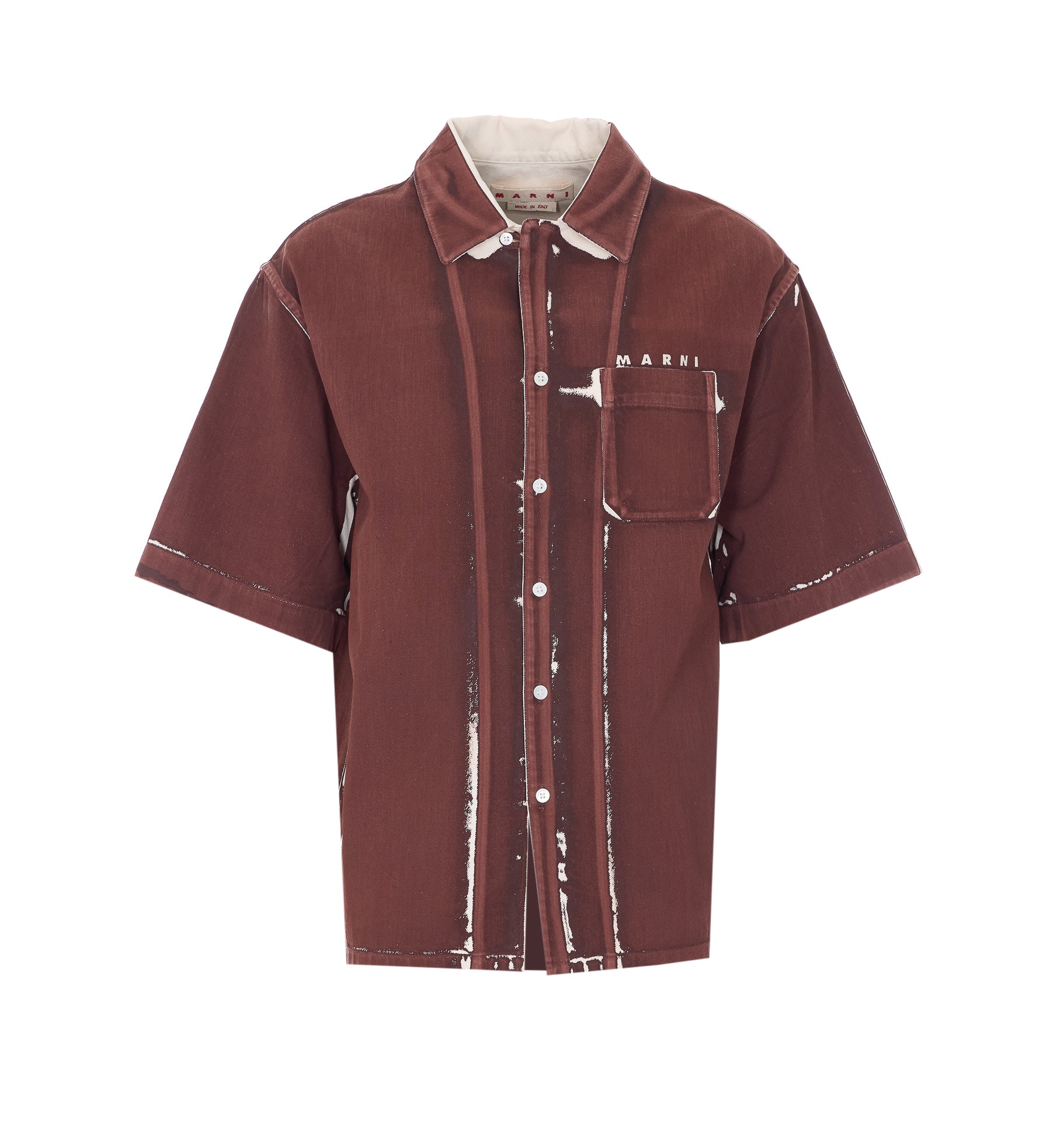 Marni Shirts Brown Cotton