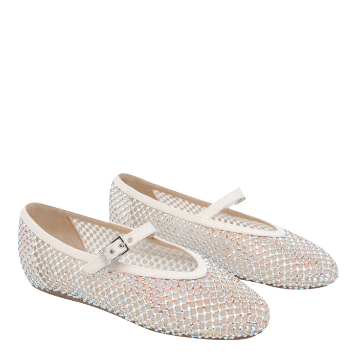 Le Silla Flat shoes White Nylon/rubber Sole