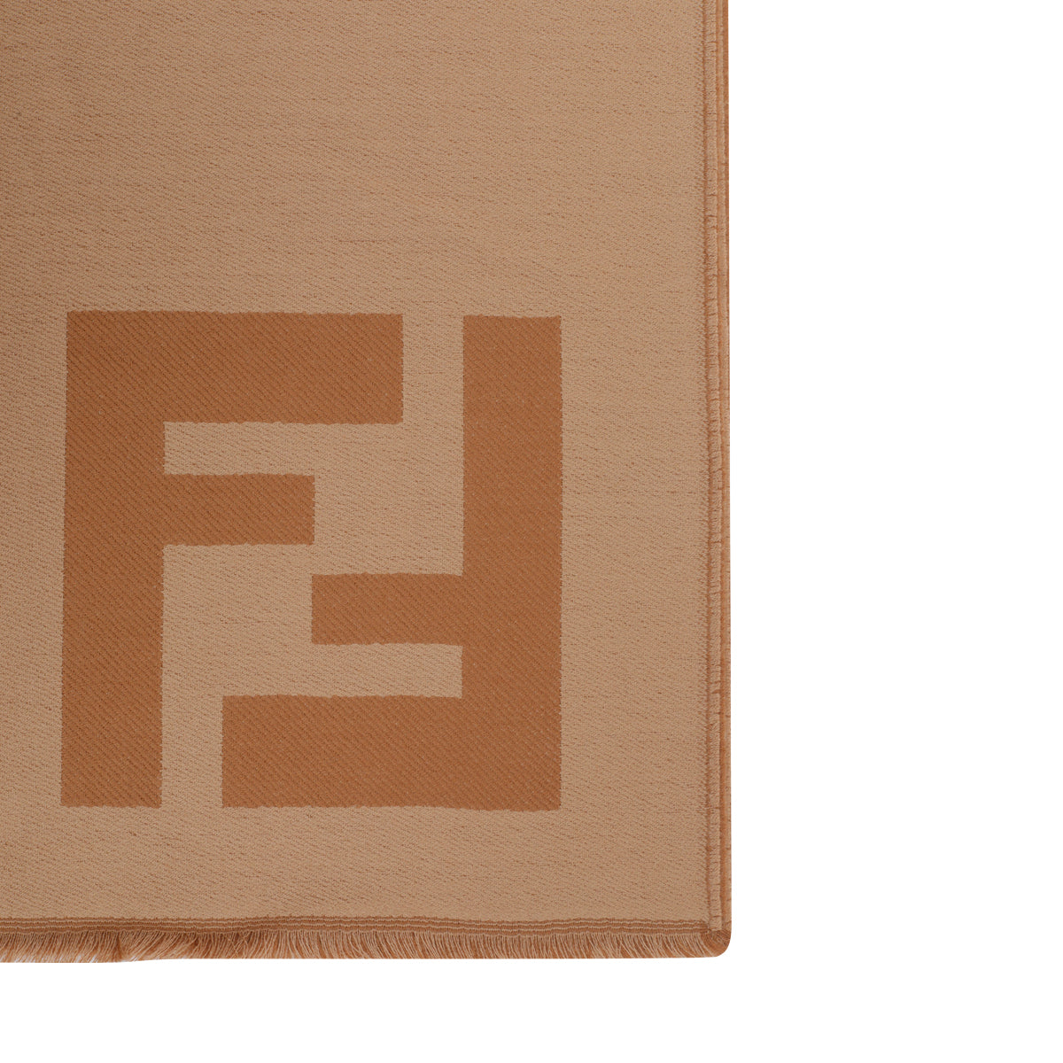Fendi Scarfs Brown Fleece Wool