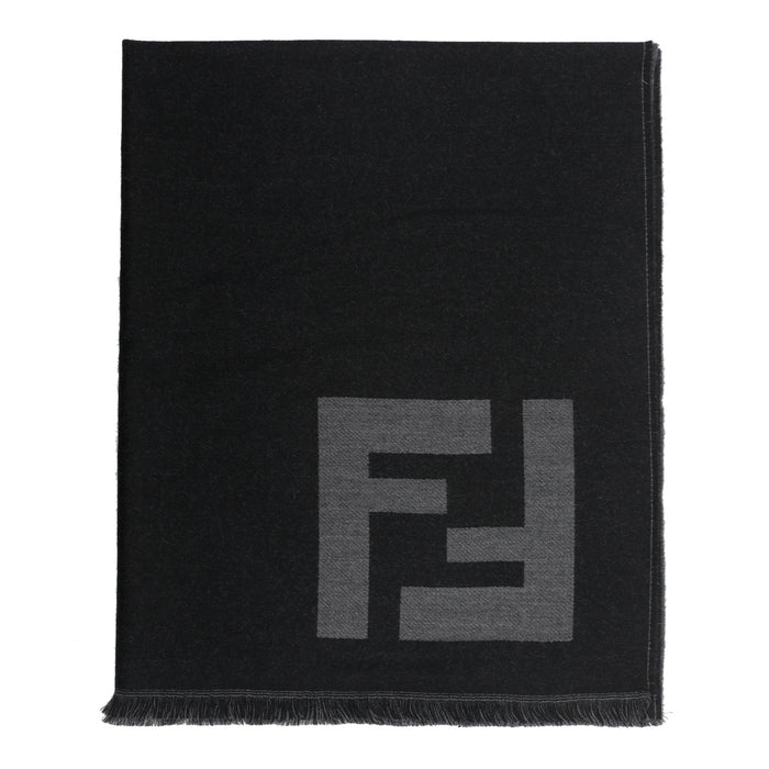 Fendi Scarfs Black Fleece Wool