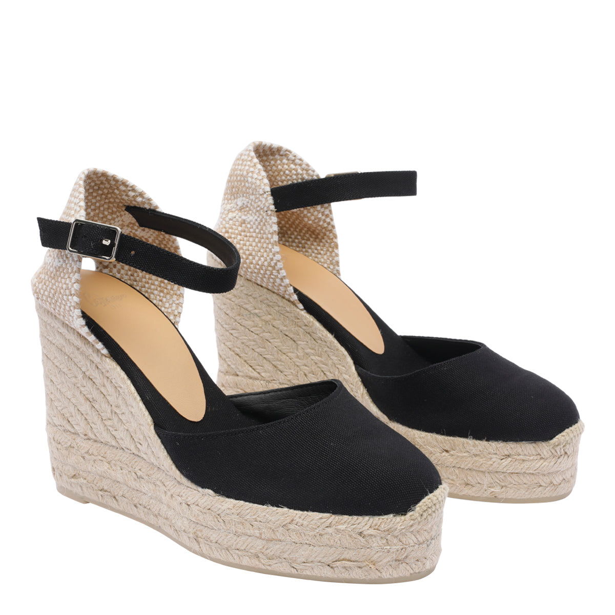 Castaner Sandals Black Fabric/rubber Sole