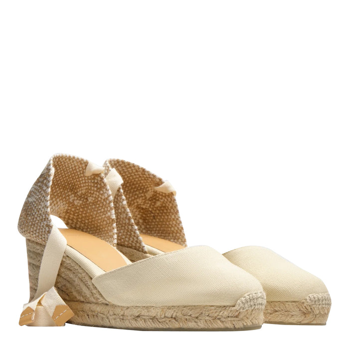 Castaner Sandals White Fabric/rubber Sole