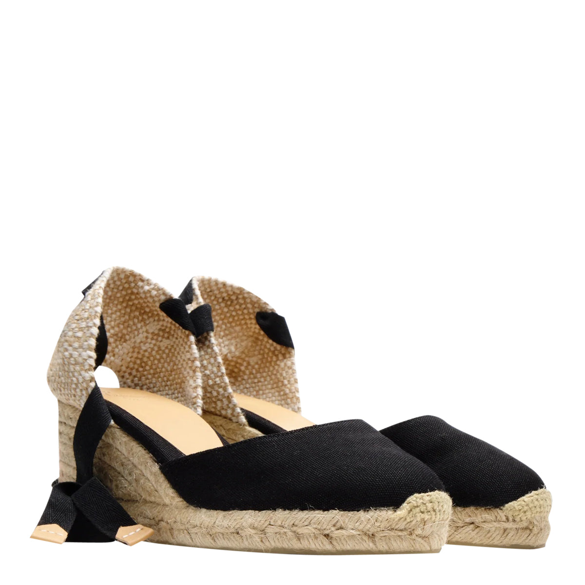 Castaner Sandals Black Fabric/rubber Sole