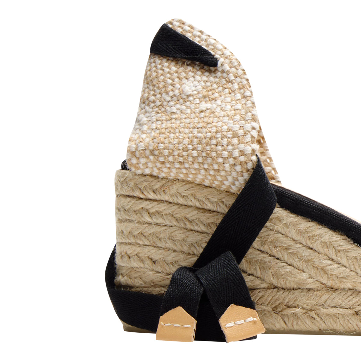 Castaner Sandals Black Fabric/rubber Sole