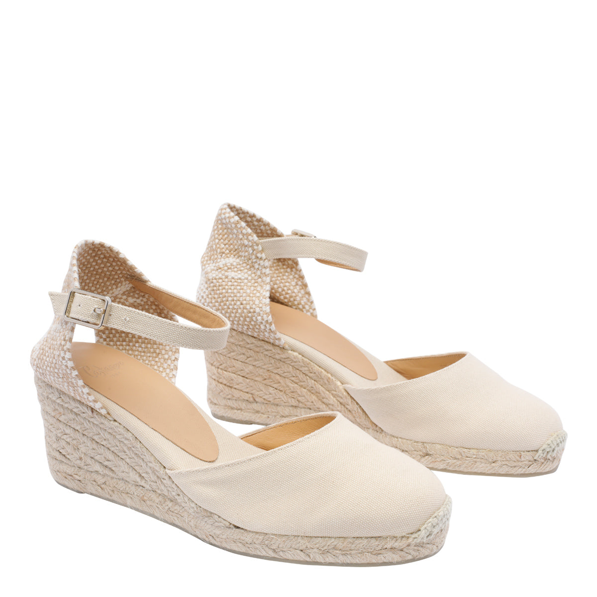 Castaner Sandals White Fabric/rubber Sole