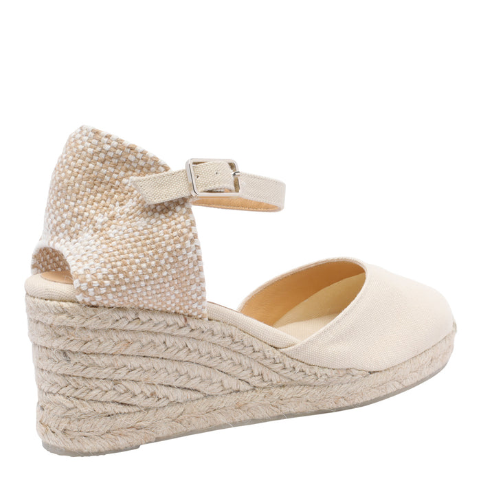 Castaner Sandals White Fabric/rubber Sole