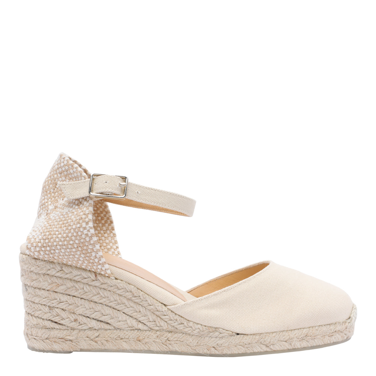 Castaner Sandals White Fabric/rubber Sole
