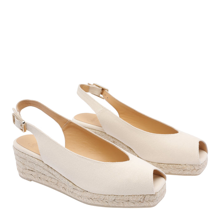 Castaner Sandals White Fabric/rubber Sole