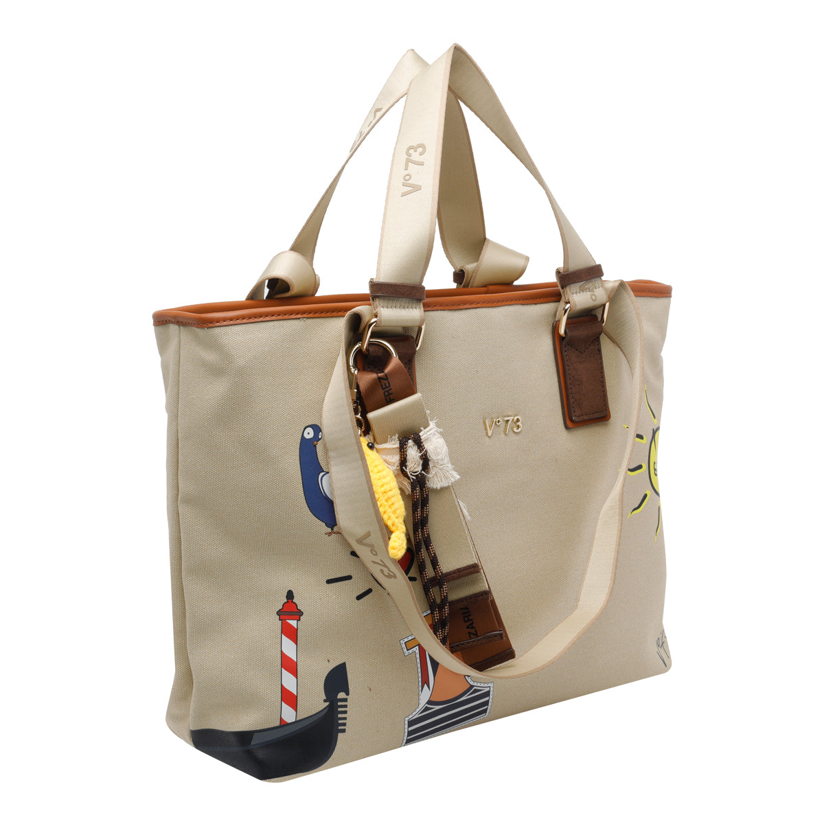V°73 Bags Beige Polyester